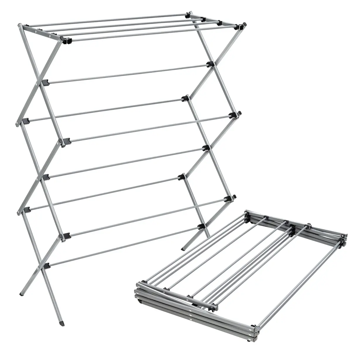 Honey-Can-Do Oversized Collapsible Clothes Drying Rack, 35" | Heavy-Duty Steel Support, Flat Storage, Indoor/Outdoor Use - main product image