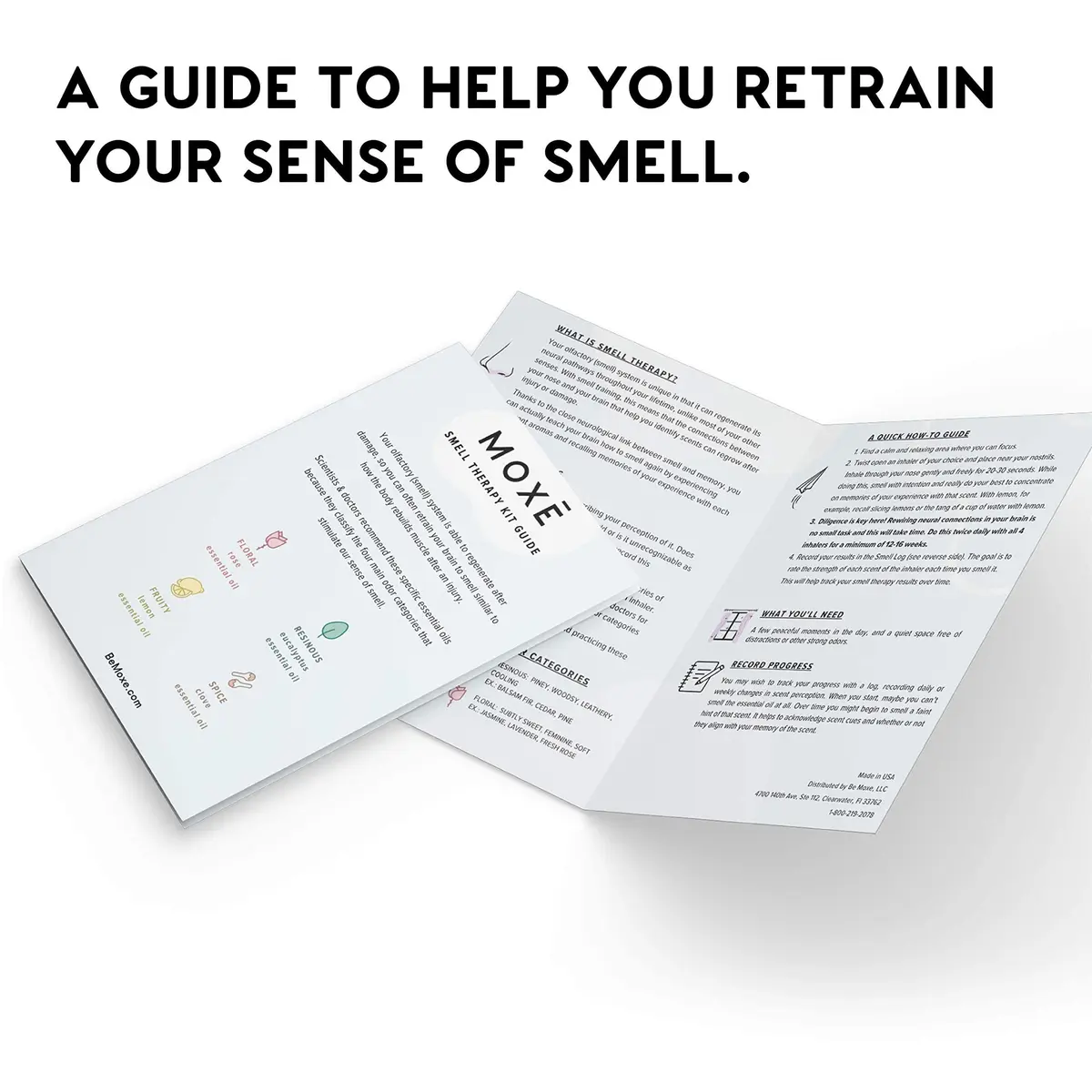 MOXE Smell Training Kit Phase 1 | Olfactory Support with 4 Essential Oil Sticks for Smell Recovery - view 7