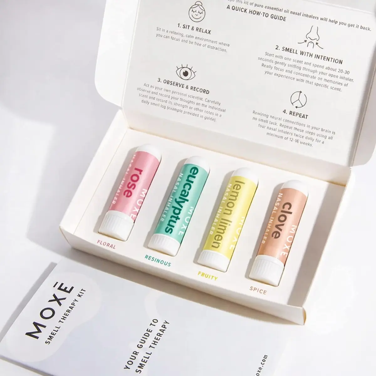MOXE Smell Training Kit Phase 1 | Olfactory Support with 4 Essential Oil Sticks for Smell Recovery - view 8