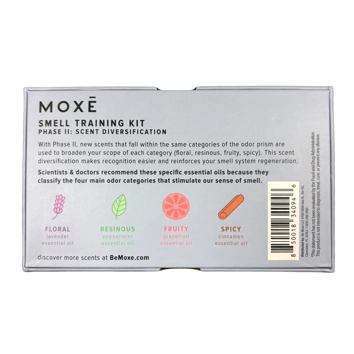 MOXE Smell Training Kit Phase 1 | Olfactory Support with 4 Essential Oil Sticks for Smell Recovery - view 10