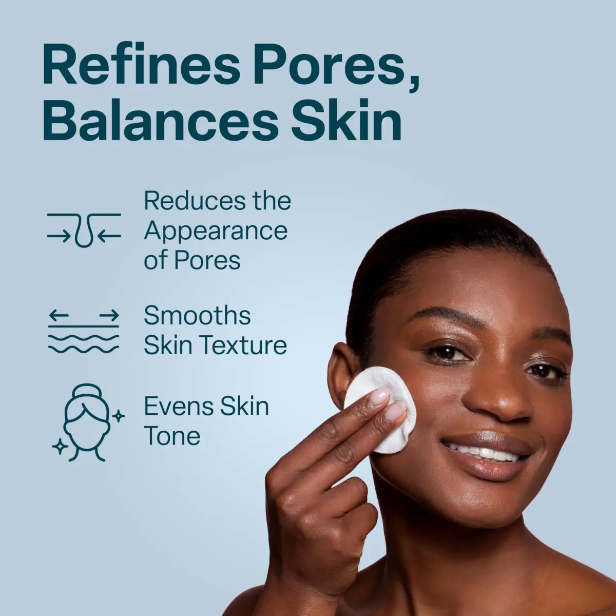 QRxLabs Pore Refining Toner Pads with Salicylic Acid & Niacinamide | 50ct (1.69 Fl Oz) - view 2