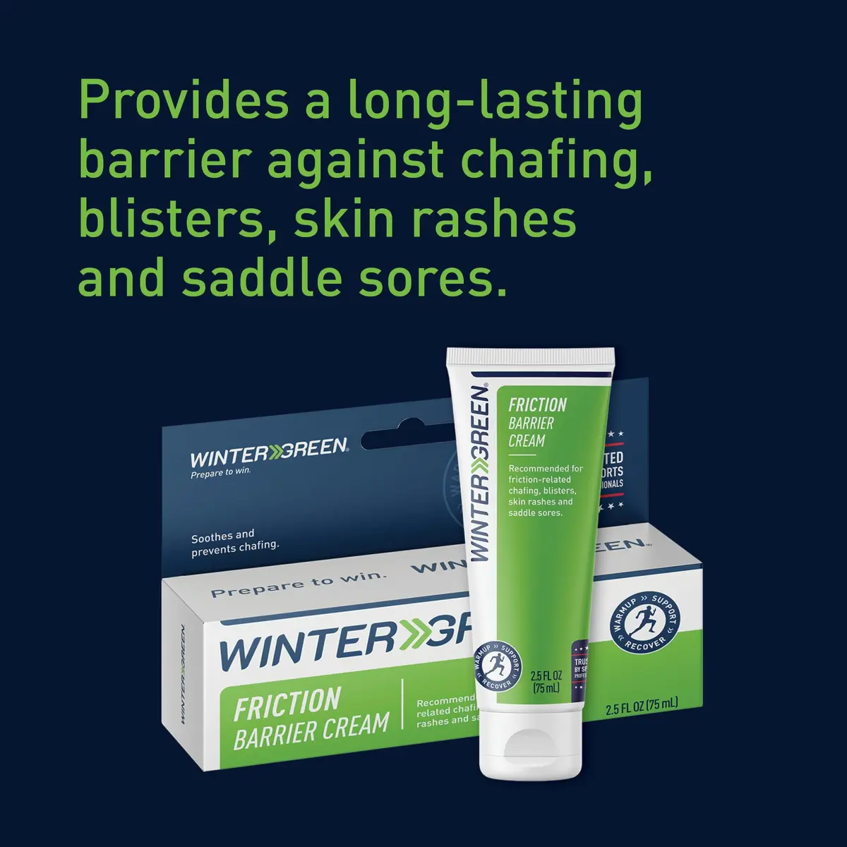 Wintergreen Friction Barrier Cream, Anti-Chafing, Blisters, Rashes | 2.5 oz, For Athletes & Active Individuals - view 6