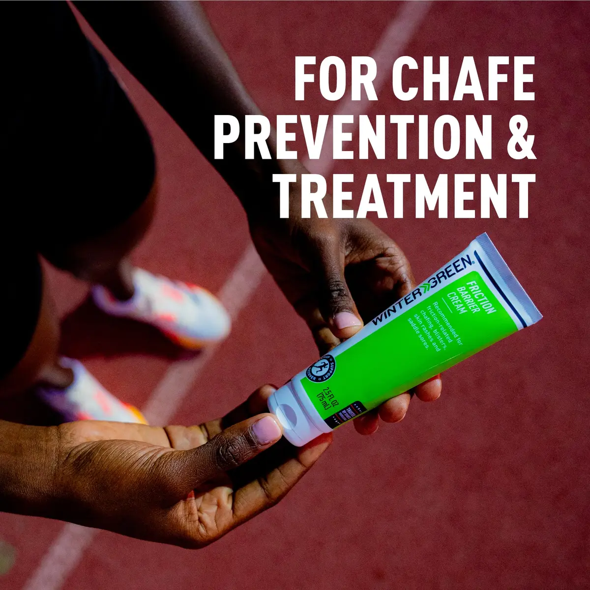 Wintergreen Friction Barrier Cream, Anti-Chafing, Blisters, Rashes | 2.5 oz, For Athletes & Active Individuals - view 4