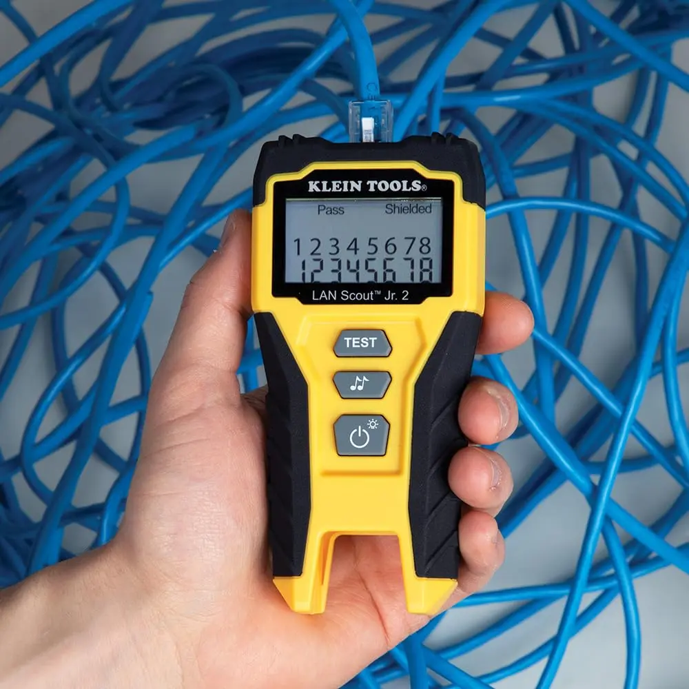 Klein Tools LAN Scout Jr Cable Tester Ethernet Cable Tester Kit | Versatile, Compact & Professional-Grade Testing (70-120 chars) - view 4