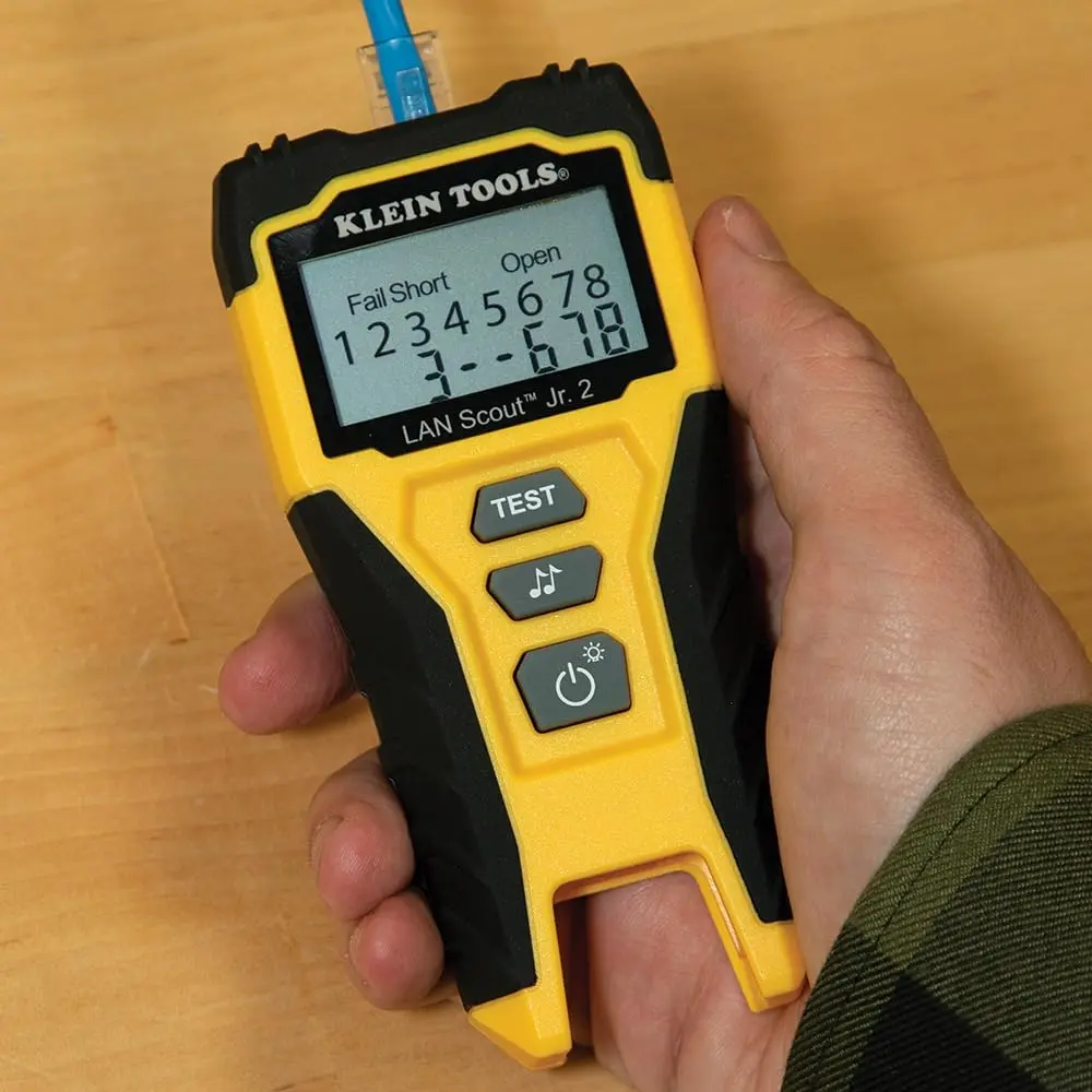 Klein Tools LAN Scout Jr Cable Tester Ethernet Cable Tester Kit | Versatile, Compact & Professional-Grade Testing (70-120 chars) - view 6