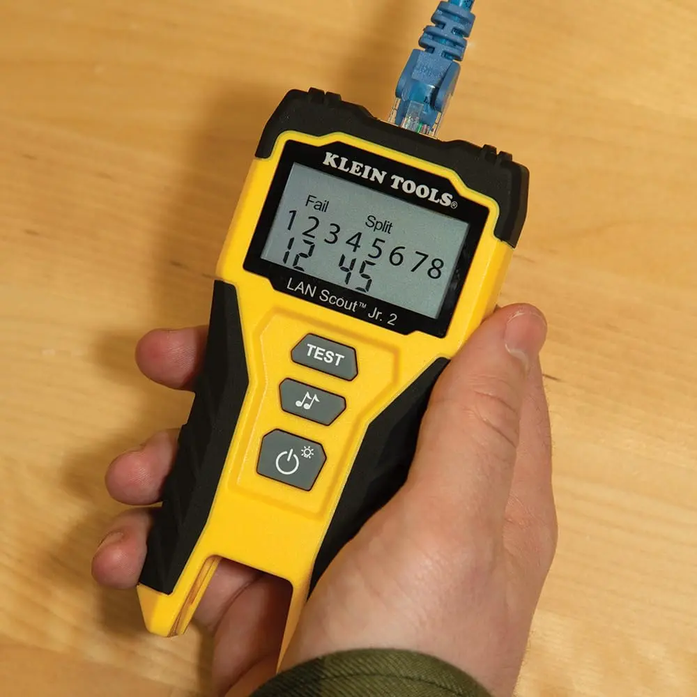 Klein Tools LAN Scout Jr Cable Tester Ethernet Cable Tester Kit | Versatile, Compact & Professional-Grade Testing (70-120 chars) - view 7