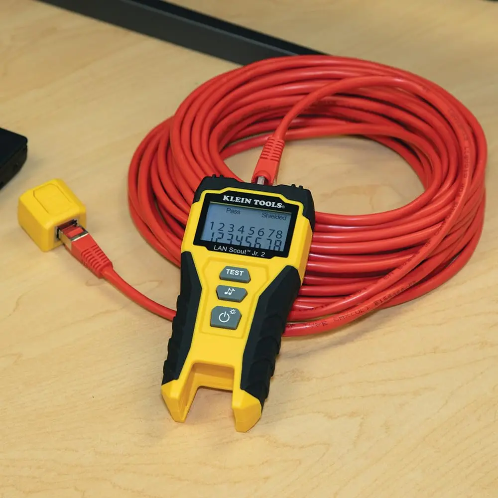 Klein Tools LAN Scout Jr Cable Tester Ethernet Cable Tester Kit | Versatile, Compact & Professional-Grade Testing (70-120 chars) - view 3