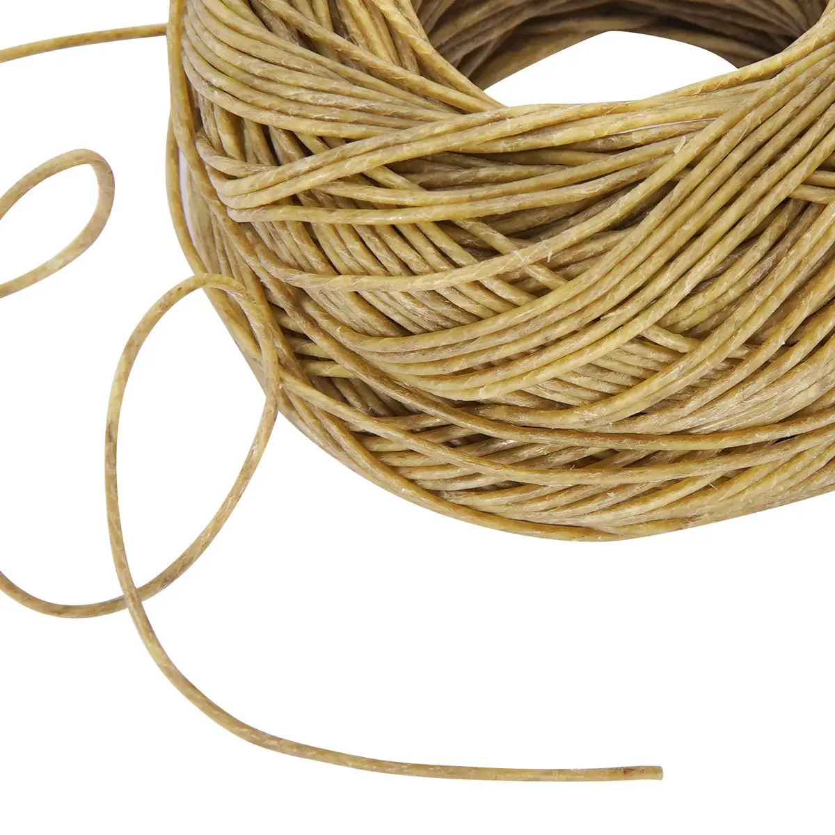 CHEFBEE Organic Hemp Wick with Natural Beeswax Coating 200ft (60.96m) | Slow Burn, Less Ash - view 2