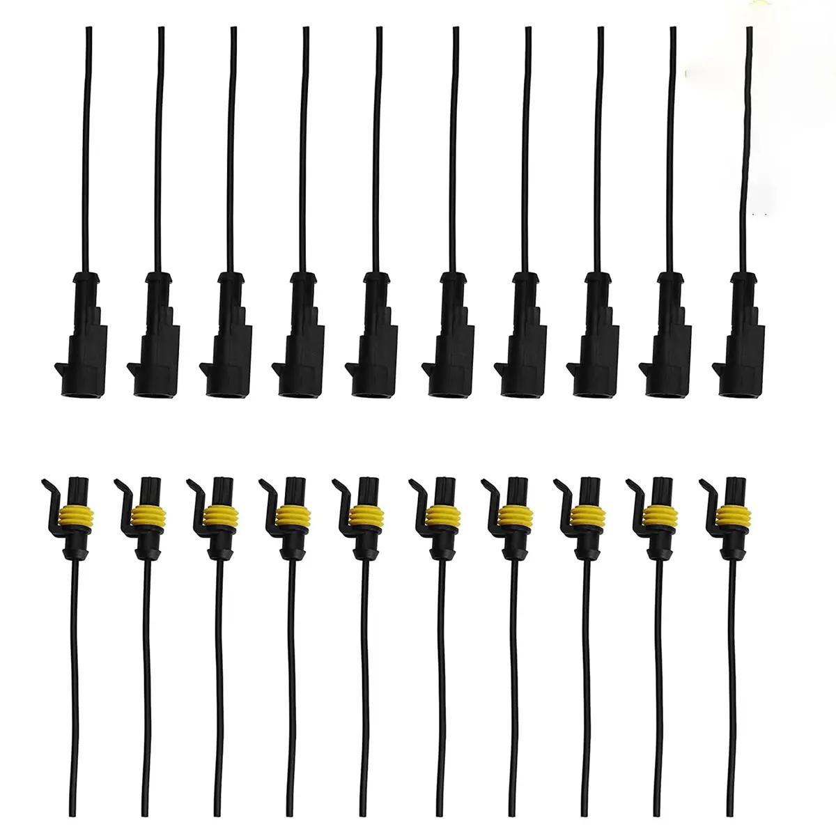G 1 Pin Connector 16AWG Waterproof Connectors Male Female Wire Plugs (10 Sets) - main product image