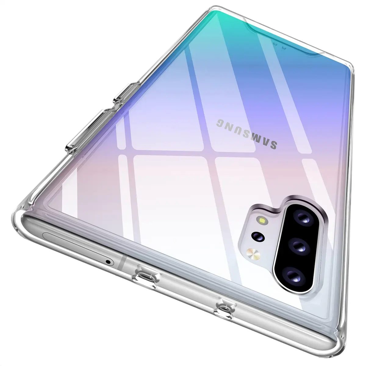 Rayboen Samsung Galaxy Note 10 Plus Case, Crystal Clear | Slim, Transparent & Wireless Compatible - main product image