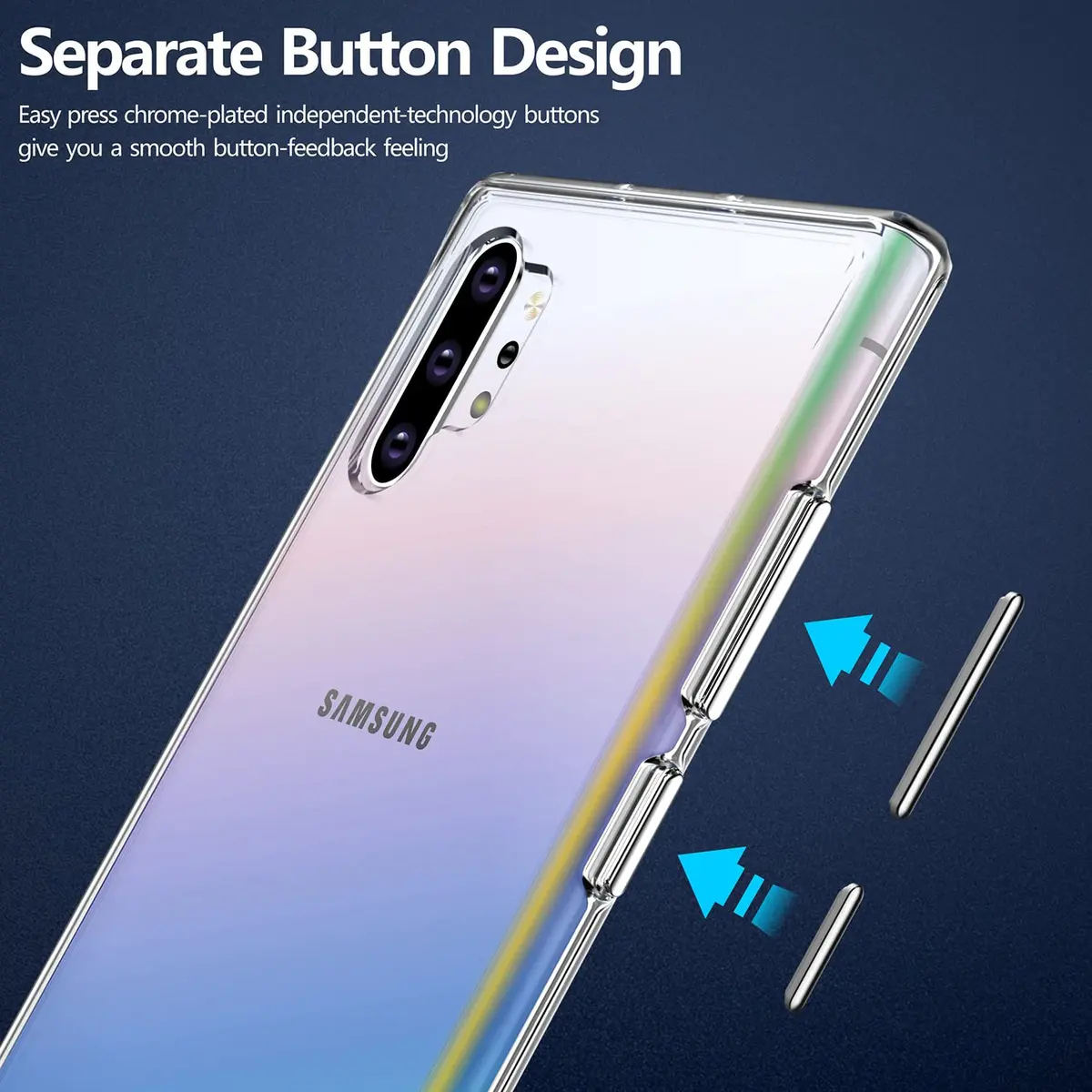 Rayboen Samsung Galaxy Note 10 Plus Case, Crystal Clear | Slim, Transparent & Wireless Compatible - view 5