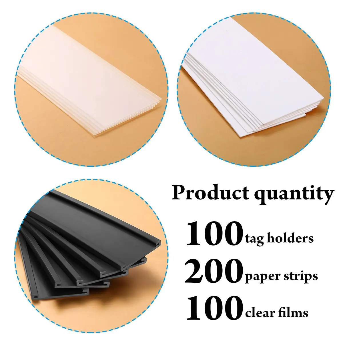 Outus Magnetic Label Holders 1 x 3 Inch | Reusable Magnetic Labels for Metal Racks & Shelves - view 3