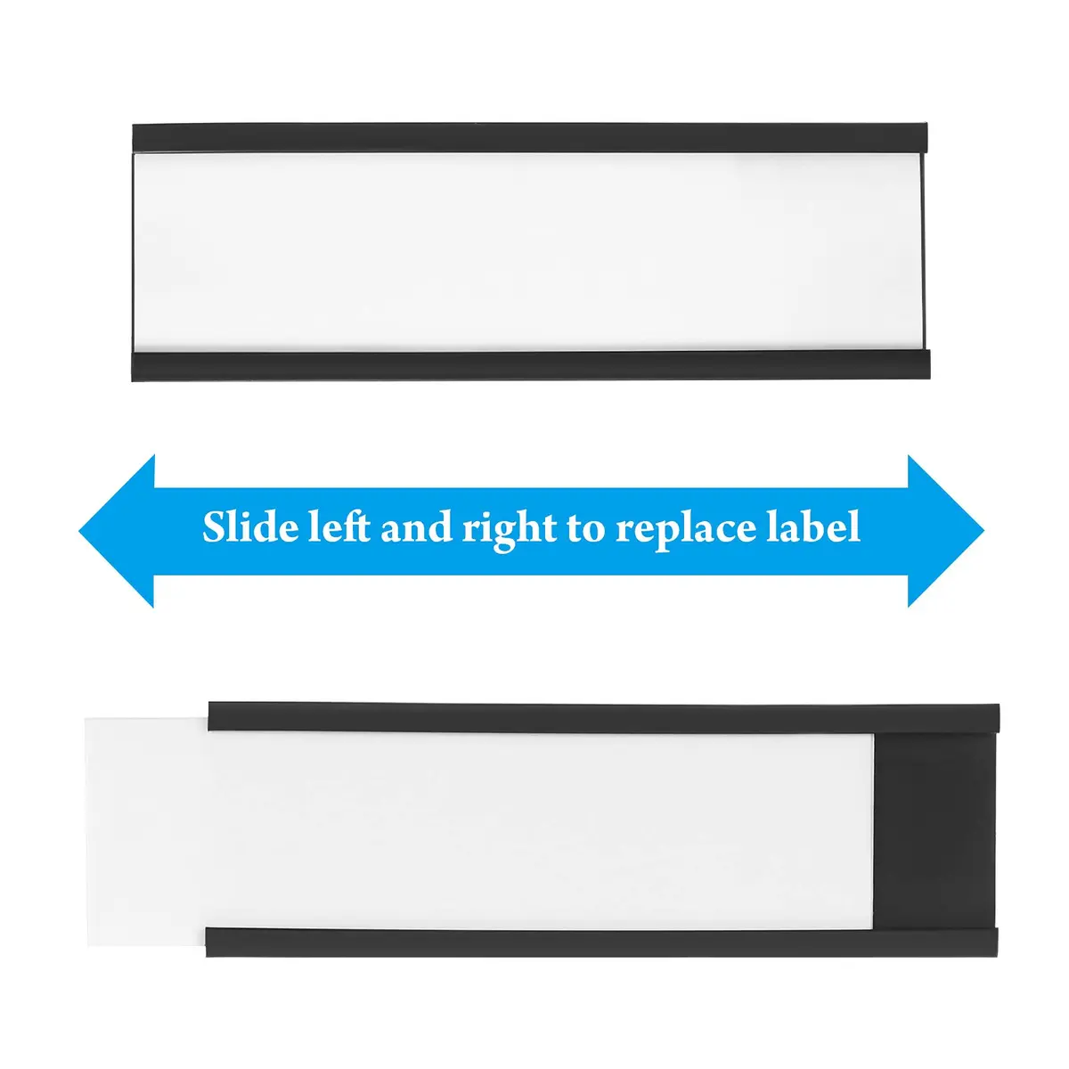 Outus Magnetic Label Holders 1 x 3 Inch | Reusable Magnetic Labels for Metal Racks & Shelves - view 4