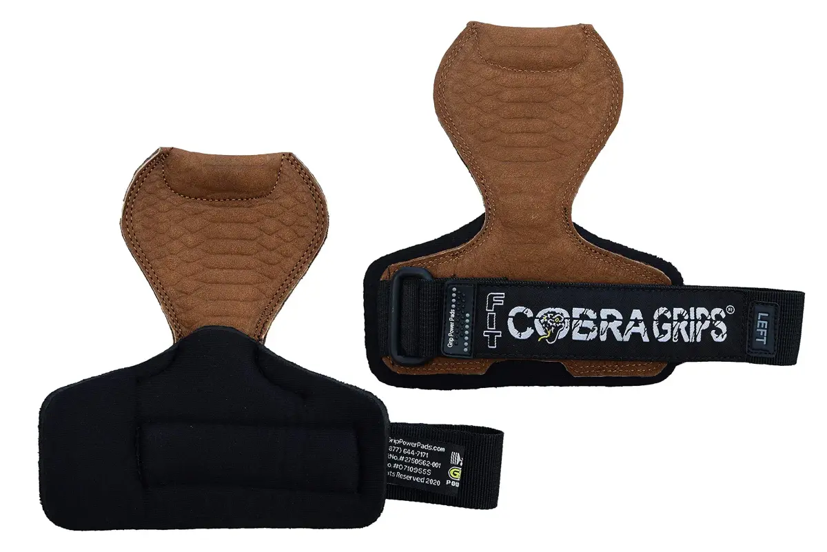 Cobra Grips FIT Brown Sway Leather Weight Lifting Gloves with Wrist Wraps - 4.25-7.0" Wrist - view 4
