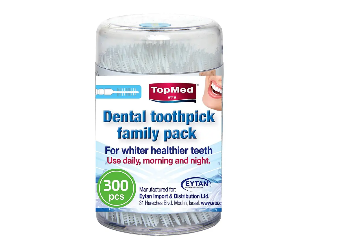 TOPMED ETS Toothpicks Hygiene Sticks 600 Count | High-Quality Plastic & Nylon, Reusable, Oral Care - view 5