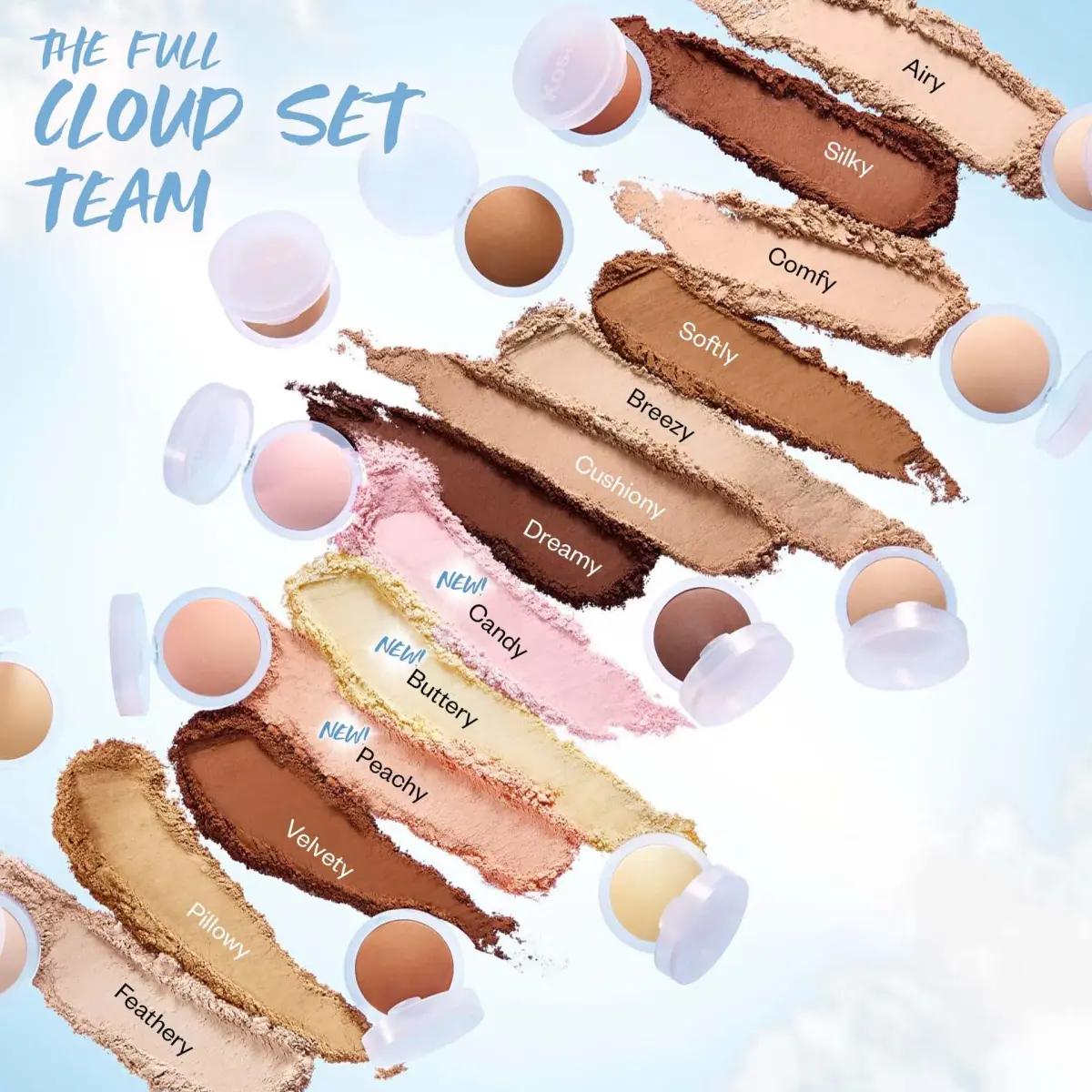 Kosas Cloud Set Baked Setting Powder, Sheer Golden Medium 0.3 oz (8.5 g) | Blurs Pores & Controls Shine - view 7