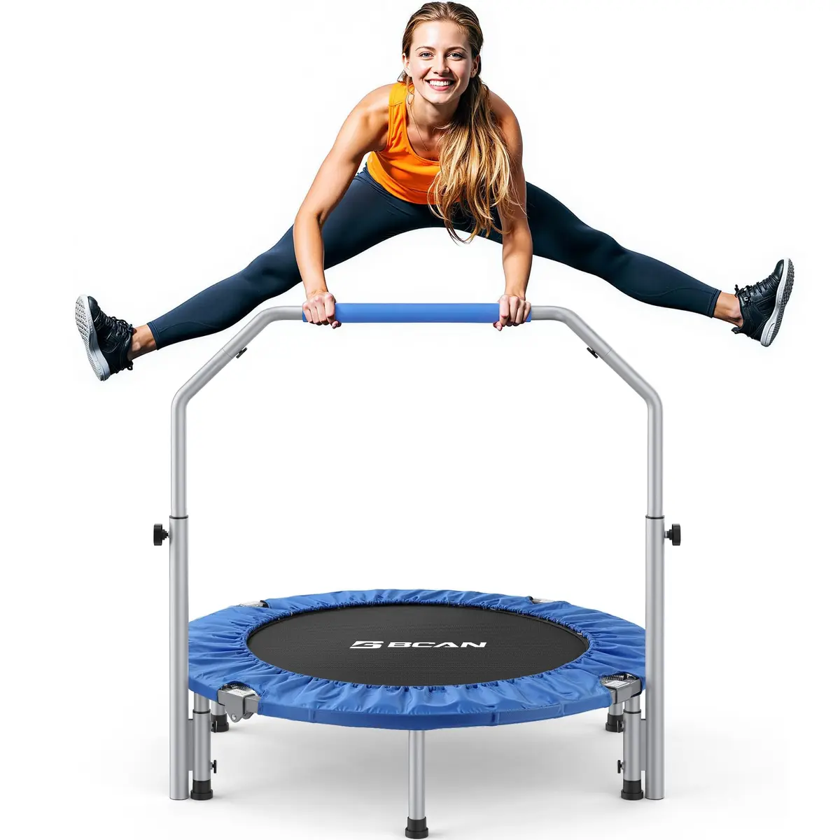 BCAN SP2 40" Foldable Mini Rebounder Trampoline | Low-Impact Indoor Exercise for Adults - main product image