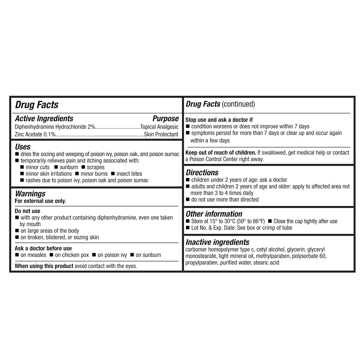 A+Health Itch Relief Cream Extra Strength Diphenhydramine HCl 1.25 Oz | Fast Relief for Itching & Skin Irritations - view 6