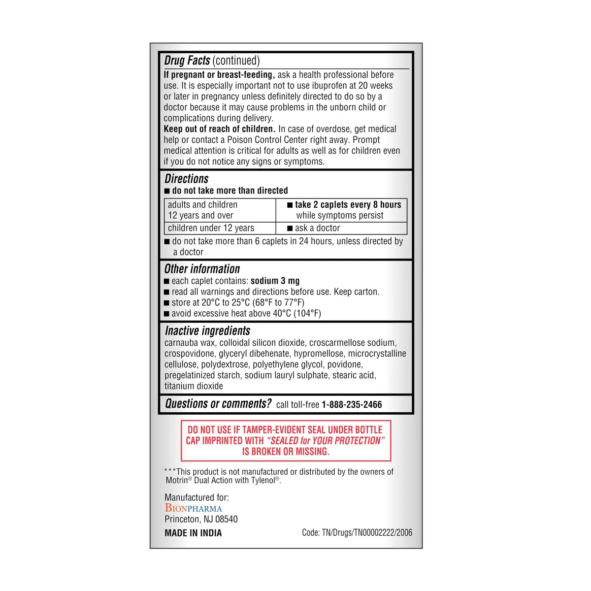 A+Health Dual Action Pain Relief Caplets 120 ct | Dye-Free, Fast-Acting, 8-Hour Relief - view 7