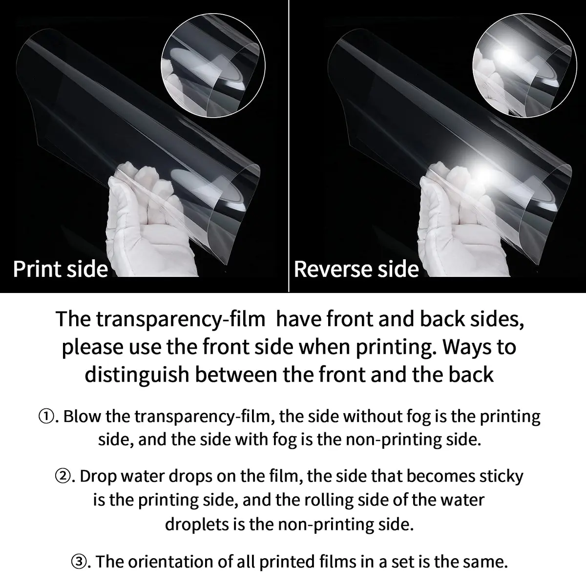 UOKHO Inkjet Transparency Film 60 Sheets | 100% Clear Acetate Sheets for Crafts - view 5
