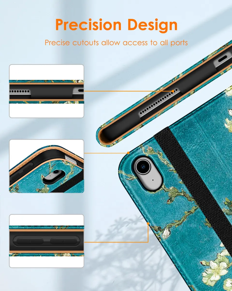 DTTO for iPad Air 11 inch Case M4 / M3 / M2 (2026/2025/2024) | Synthetic Leather, Multi-Angle Stand, Pencil Holder - view 4