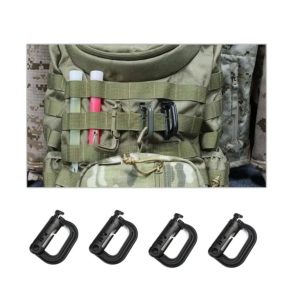 R.SASR Upgraded Tactical Drawstring Molle Water Bottle Holder Pouch (Black+Green, 2-Pack) - view 5