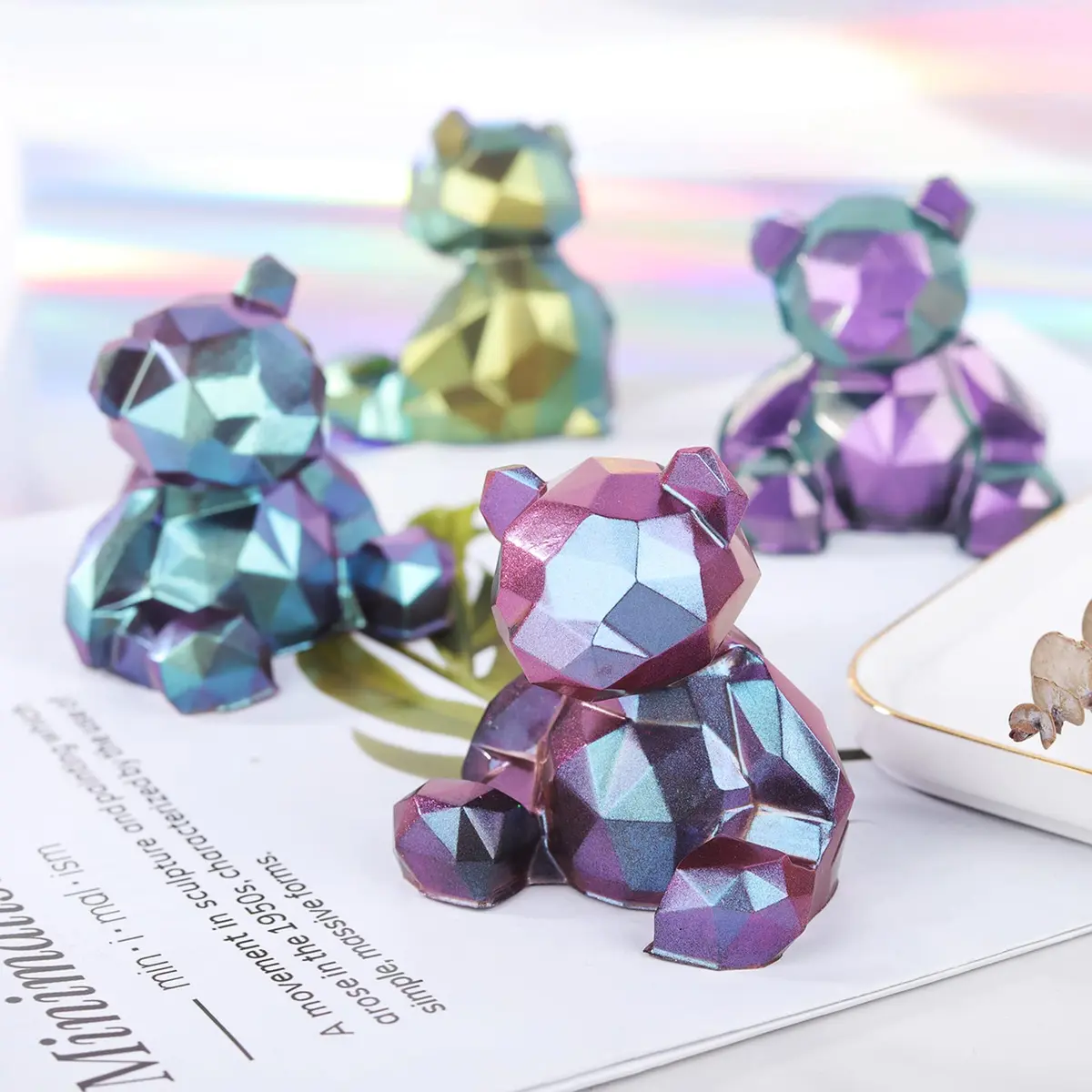 LET'S RESIN Chameleon Mica Powder Set 20g (0.7oz) | 4 Color Shift Pigments for Resin Crafts, Soap, Bath Bombs - view 3