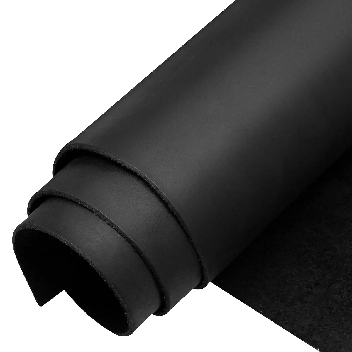 ingguise Black Tooling Leather Sheets Square 12"x12" | Full Grain Cowhide for Crafts & Sewing - main product image