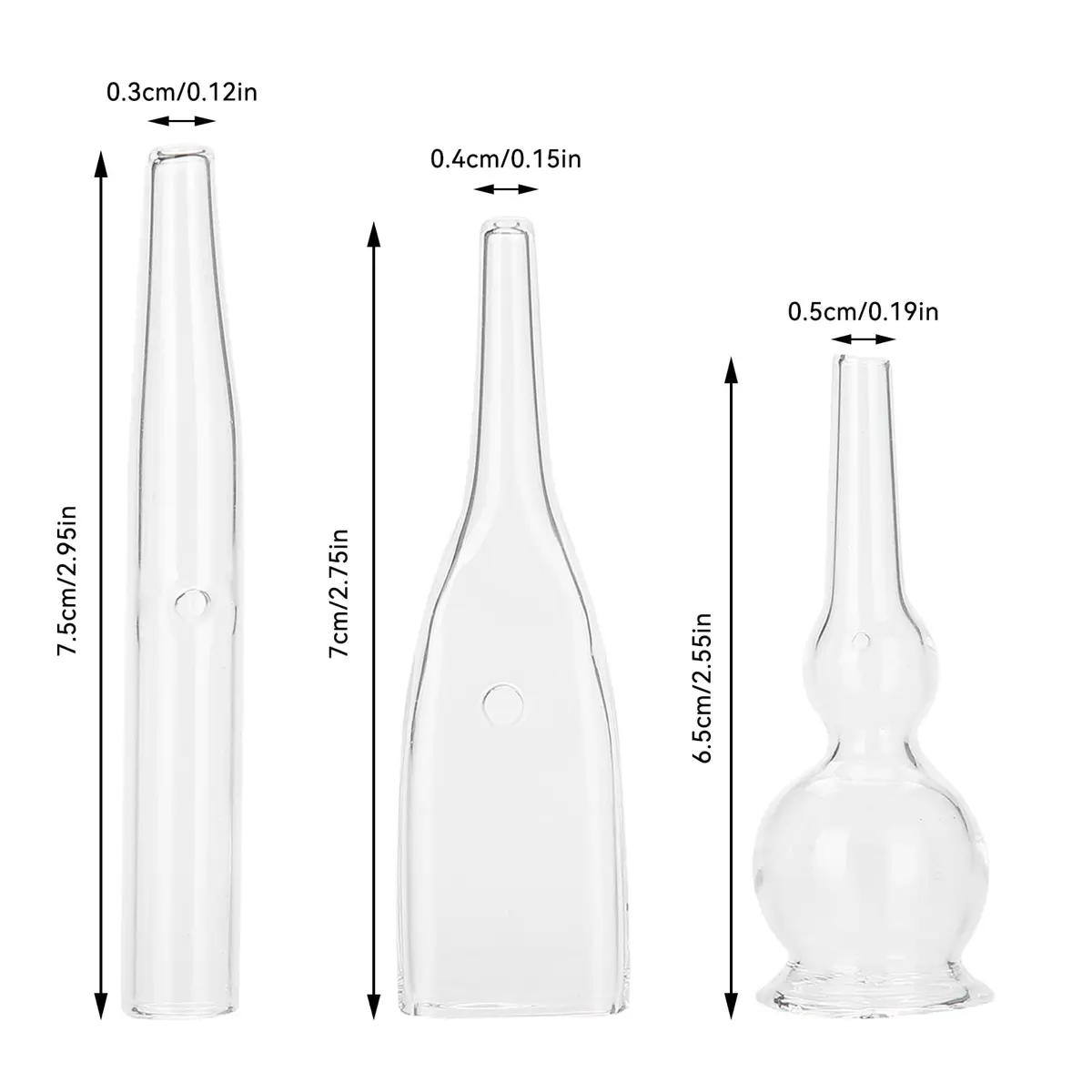 Agatige Vacuum Glass Tube Kit for Blackhead Removal | 3pcs - view 5
