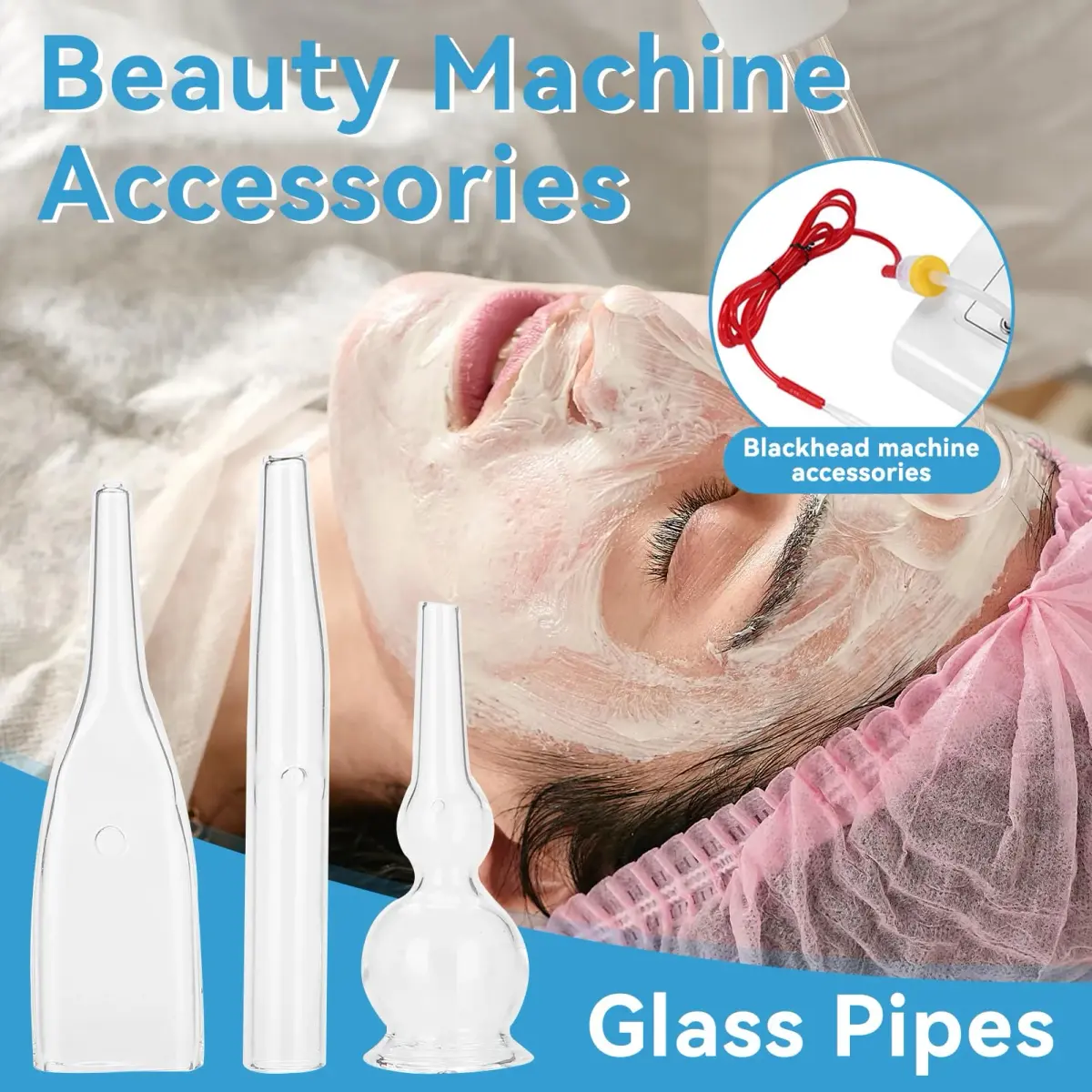Agatige 3-Piece Vacuum Glass Tube Kit for Blackhead Removal Pore Cleaner - view 4