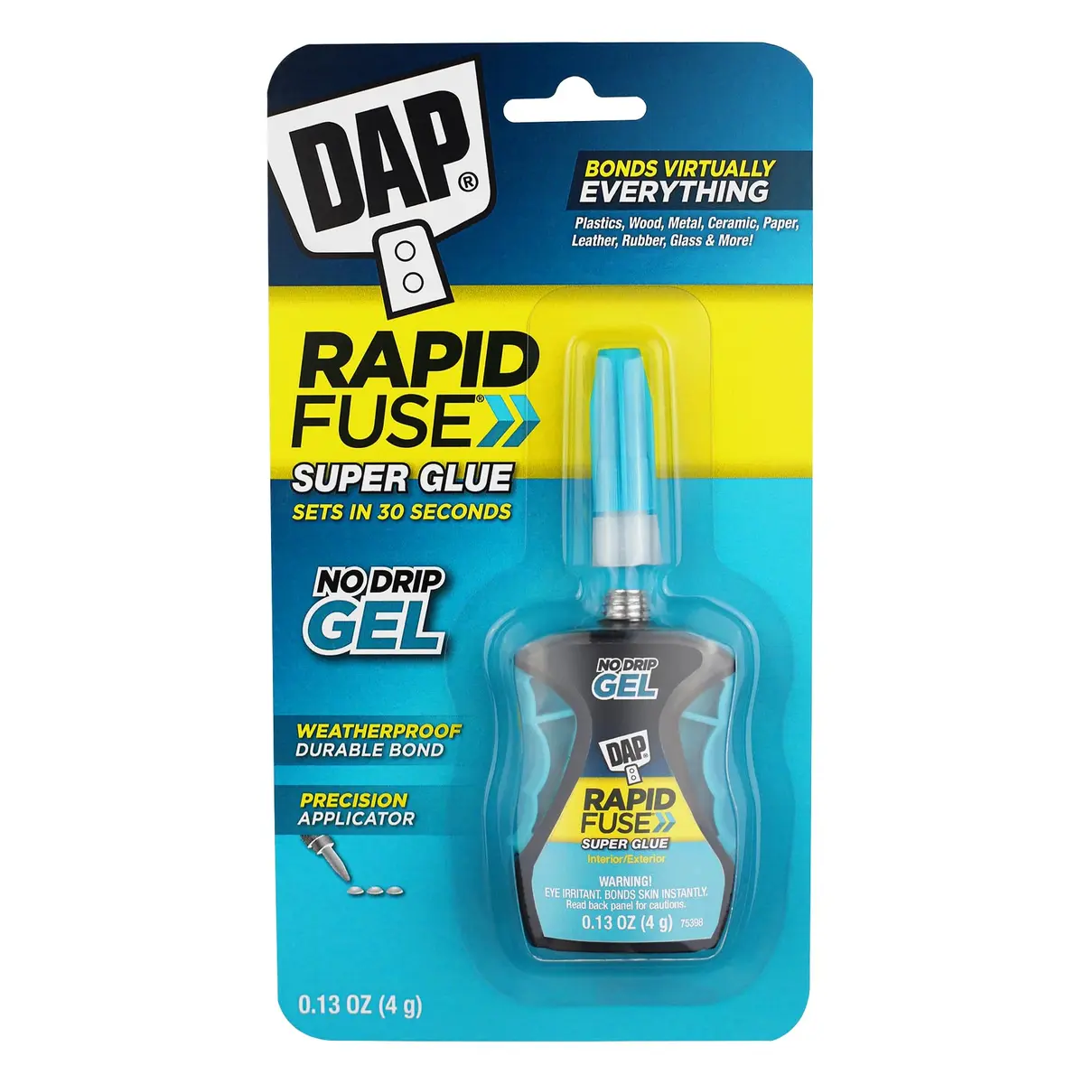 RapidFuse Gel Adhesive 0.13 Oz | Fast-Curing, Clear, Indoor & Outdoor Bond - main product image