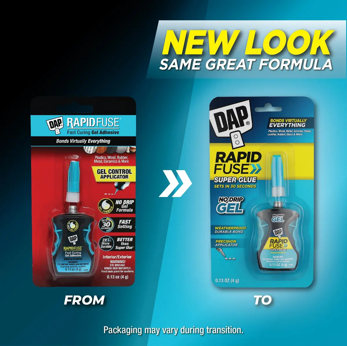 RapidFuse Gel Adhesive 0.13 Oz | Fast-Curing, Clear, Indoor & Outdoor Bond - view 8