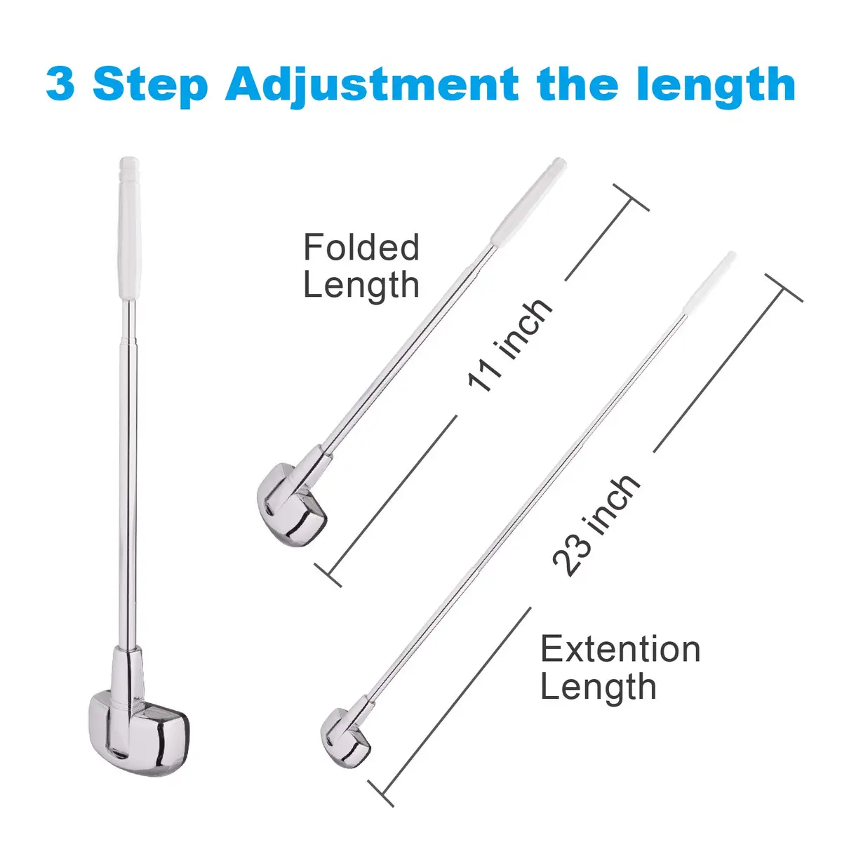 Hypersonic 2-Pack Car Bumper Corner Antenna Pole Adjust Driving Parking Marker Protector 29.2cm - 58.4cm (11in - 23in) | Essential for New Drivers - view 6