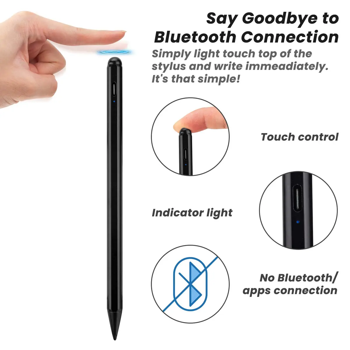 Minilabo Stylus Pen for iPad Pro 11/13-inch M4/M5 | Fast Charge, Palm Rejection, Precise Control - view 5