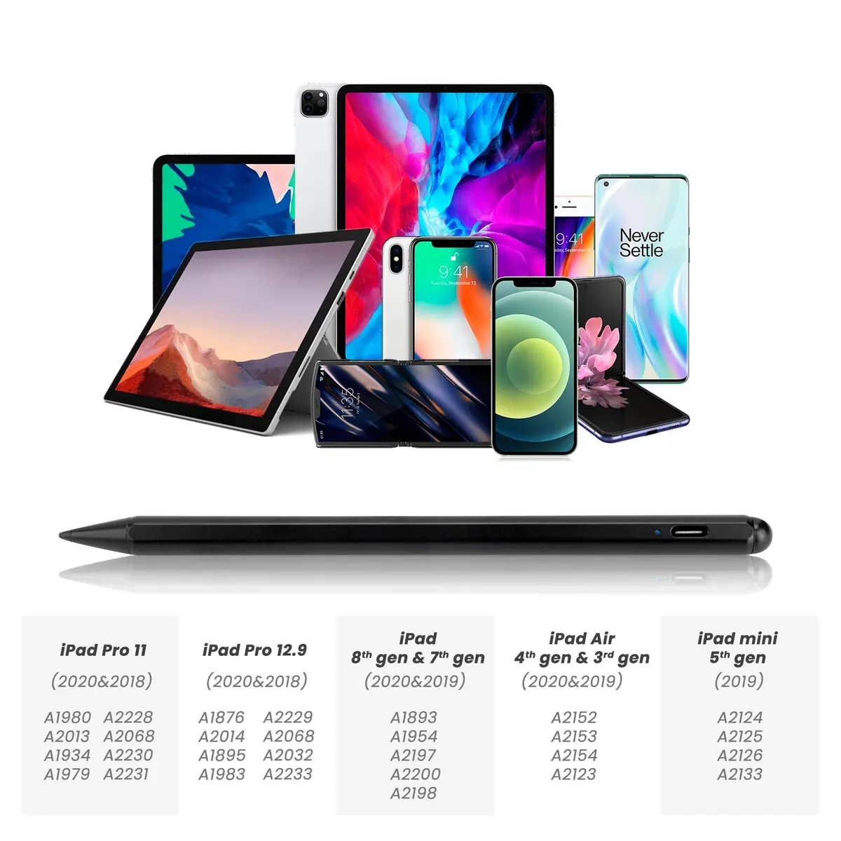 Minilabo Stylus Pen for iPad Pro 11/13-inch M4/M5 | Fast Charge, Palm Rejection, Precise Control - view 6