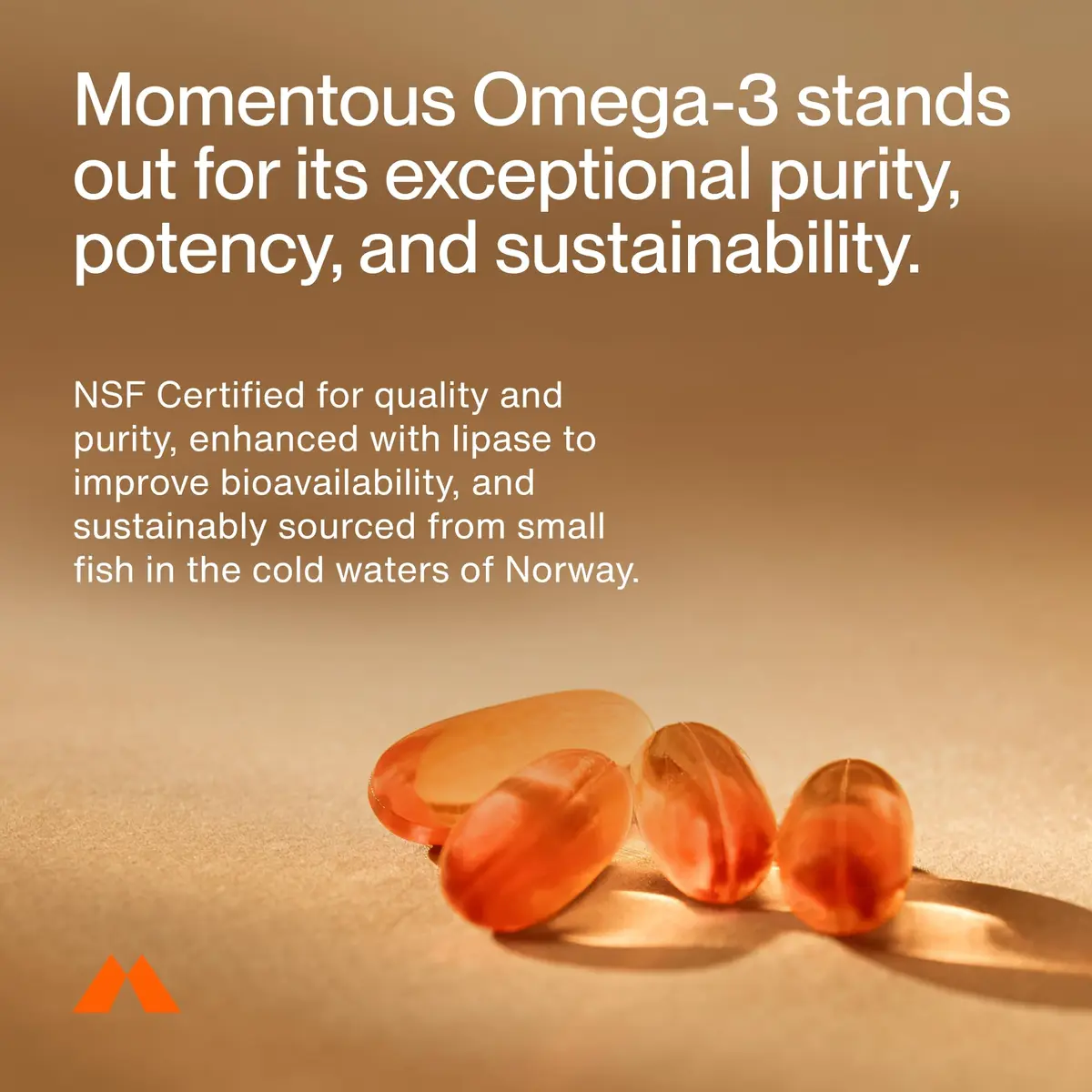 Momentous Omega-3 Fish Oil 1600mg | EPA & DHA Supplement, No Aftertaste, Unisex - view 3