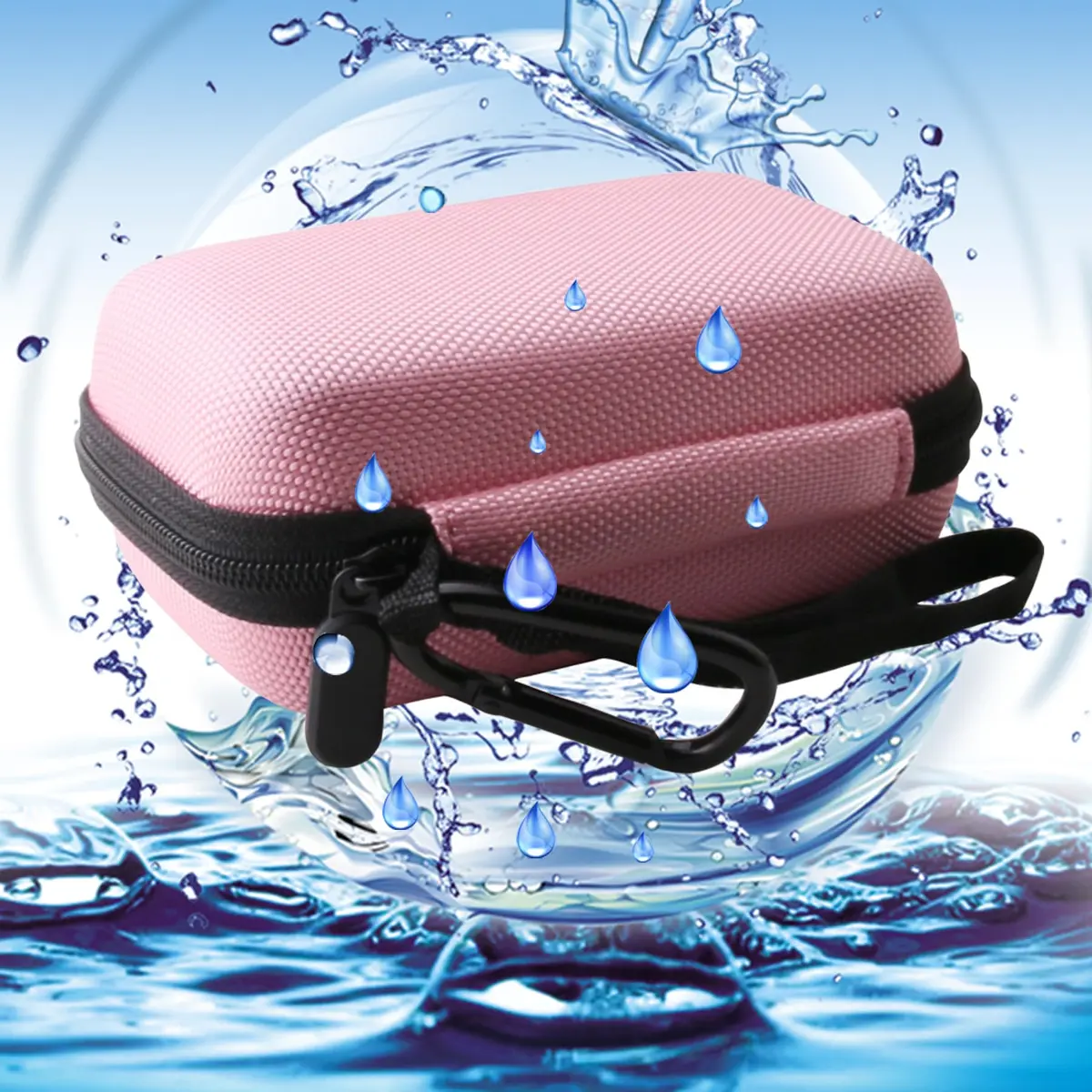 WERJIA Hard Carrying Case for Canon PowerShot SX720 SX620 SX730 SX740 G7X Mark II III | Impact & Dustproof, Pink - view 2