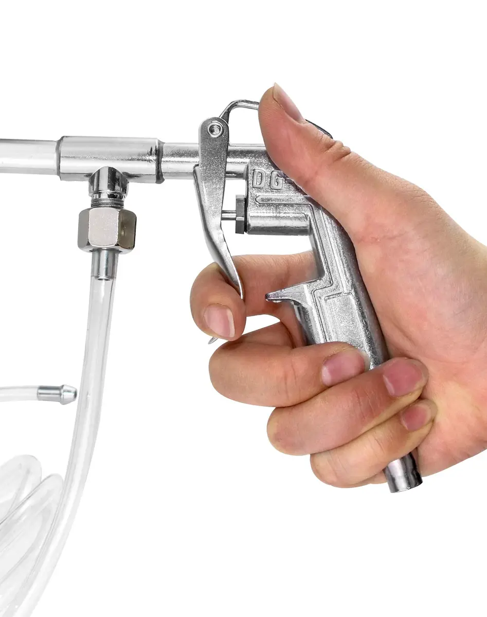 QWORK Aluminum Pneumatic Air Engine Cleaning Washer Gun Kit Tool 1/4" Inlet | Durable & Reliable Cleaning - view 3