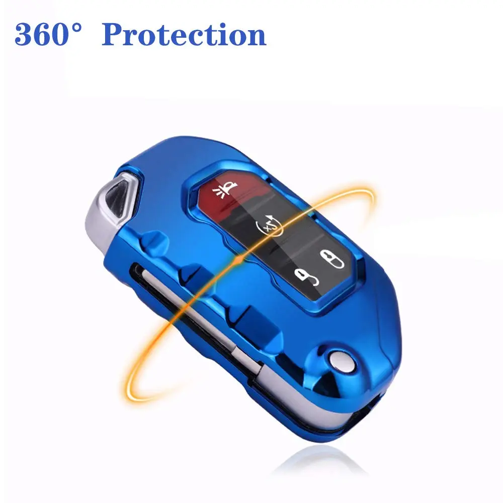 Horande Silver Auto Key Shell | Soft TPU Cover for Jeep Gladiator & Wrangler (1 Count) - view 4