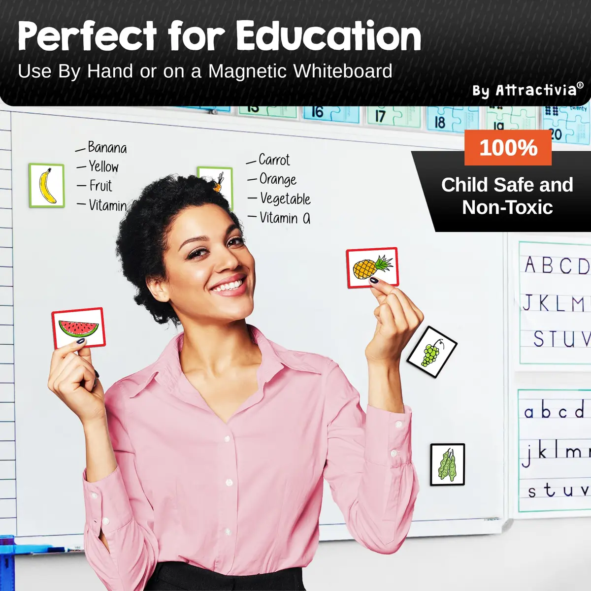 Attractivia Magnetic Labels 2.8 x 1.8 in | Rewritable Magnetic Labels for Office & Home - view 6
