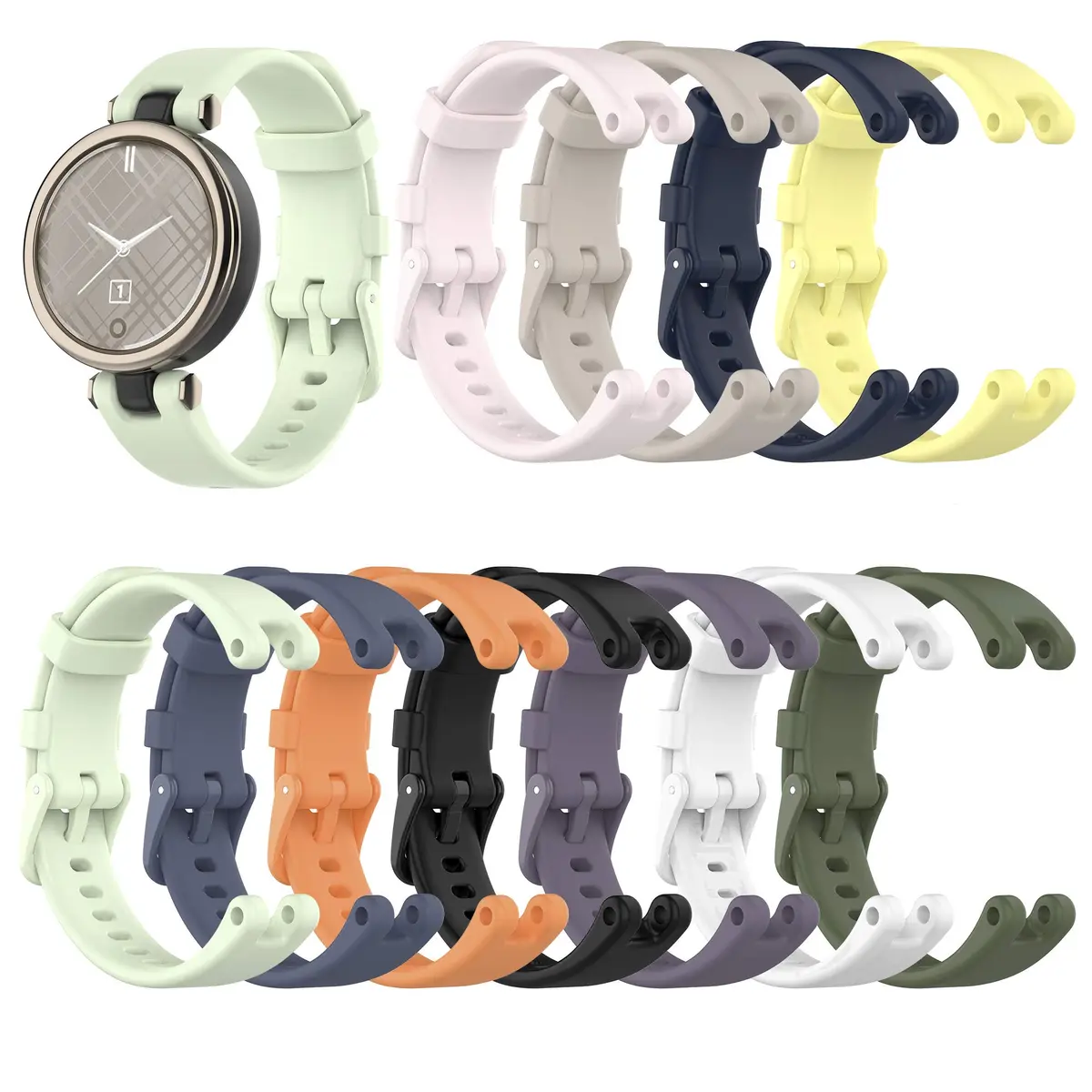FitTurn Garmin Lily Bands Silicone Water Resistant Wrist Strap 9 inches | Fashion Sports - main product image