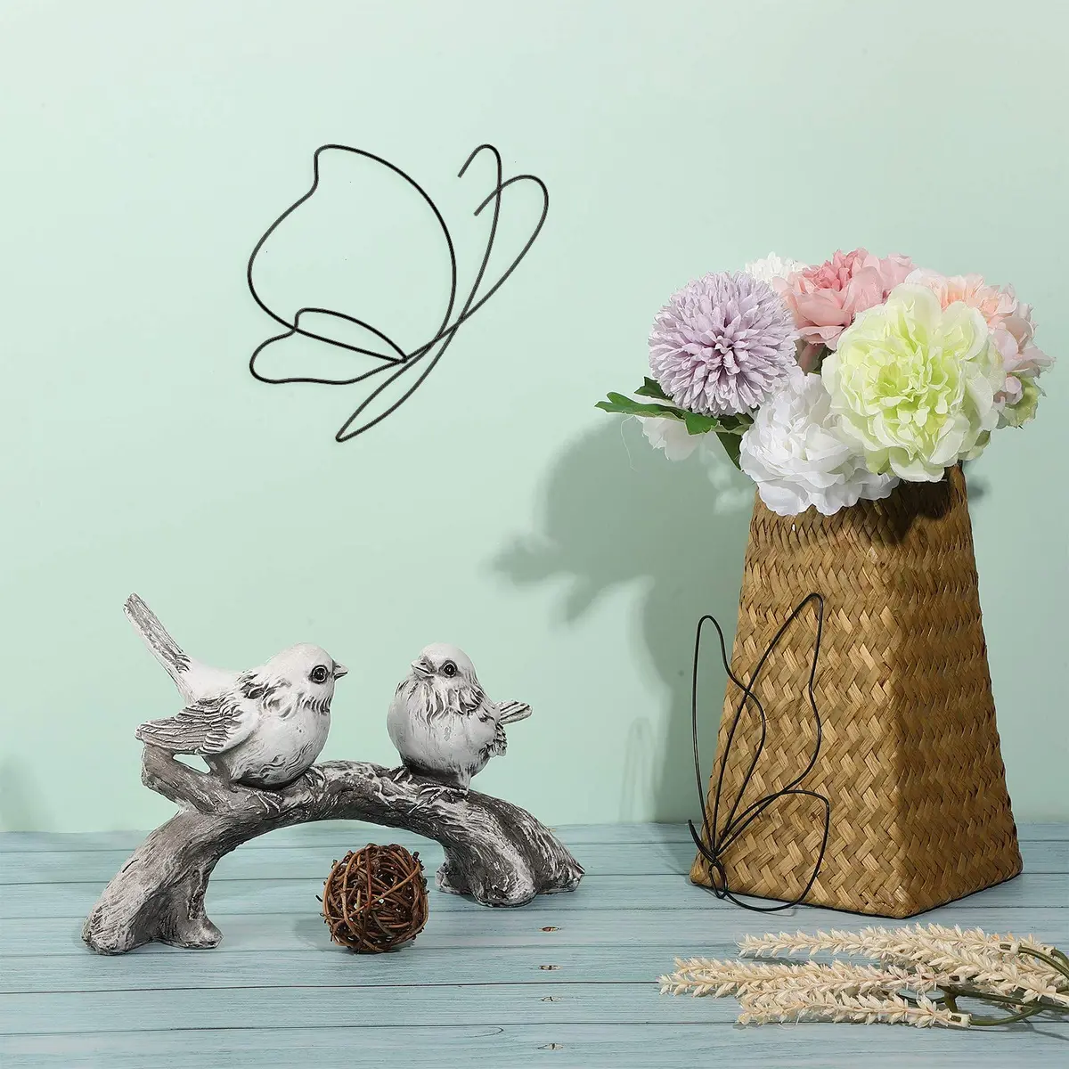 Hotop Butterfly Wall Art Set of 5 | Metal Decor for Indoor & Outdoor Spaces - view 7
