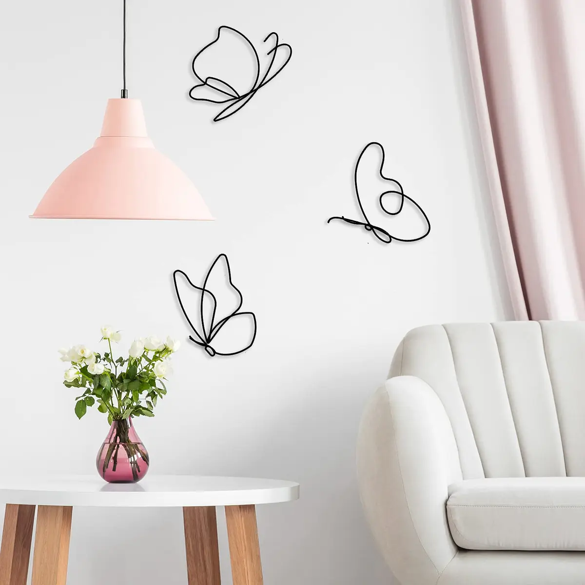 Hotop Butterfly Wall Art Set of 5 | Metal Decor for Indoor & Outdoor Spaces - view 2