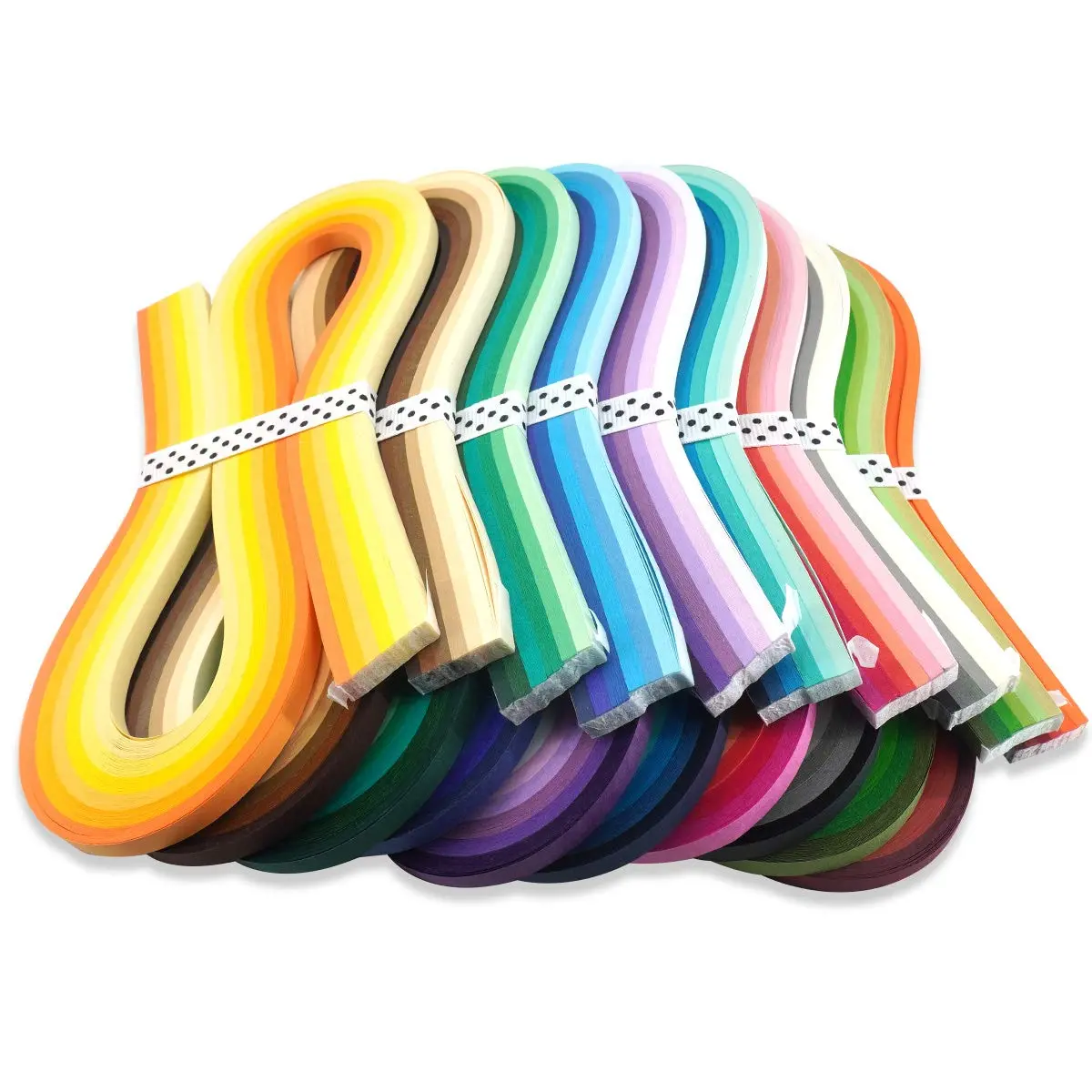 JUYA Multi-Color Quilling Strips Set 60 Colors 1200 Strips 10mm/0.39in | Broad Color Range for Creative Art - view 4