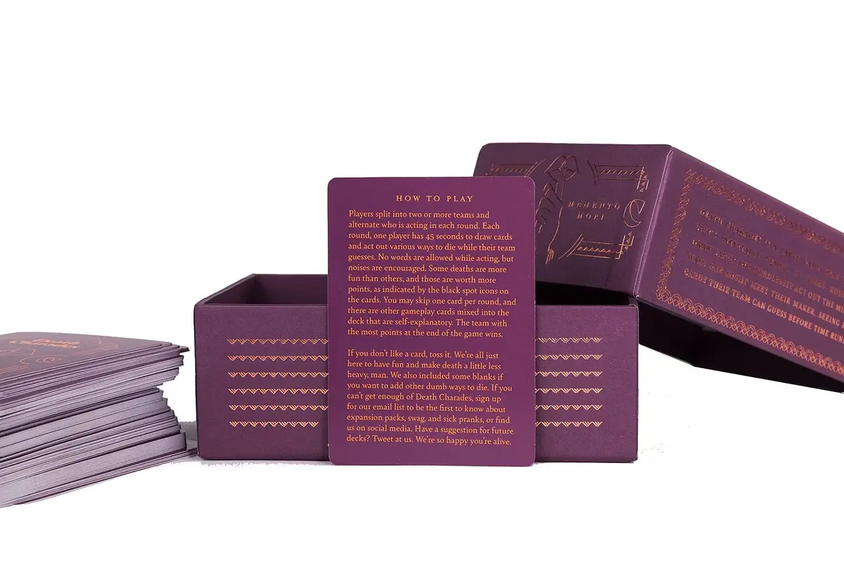 Death Charades Silly Party Card Game | 45-Second Rounds for Ages 13+ - view 3