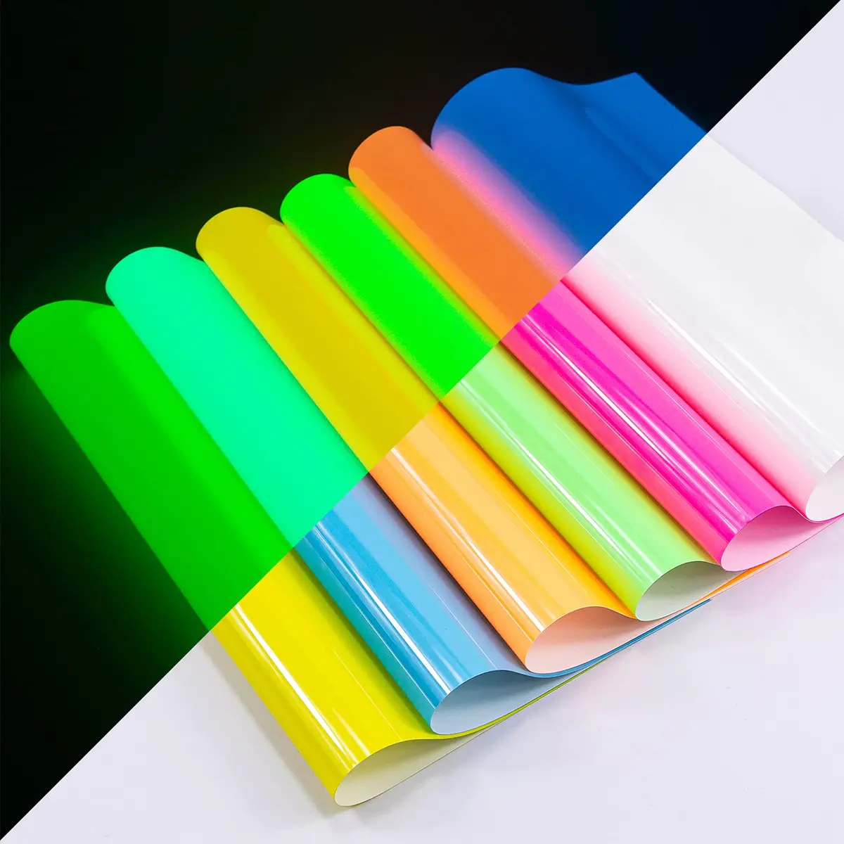 TransWonder Glow in The Dark Heat Transfer Vinyl 12"x10" | Glow Effect & Easy Weeding - main product image