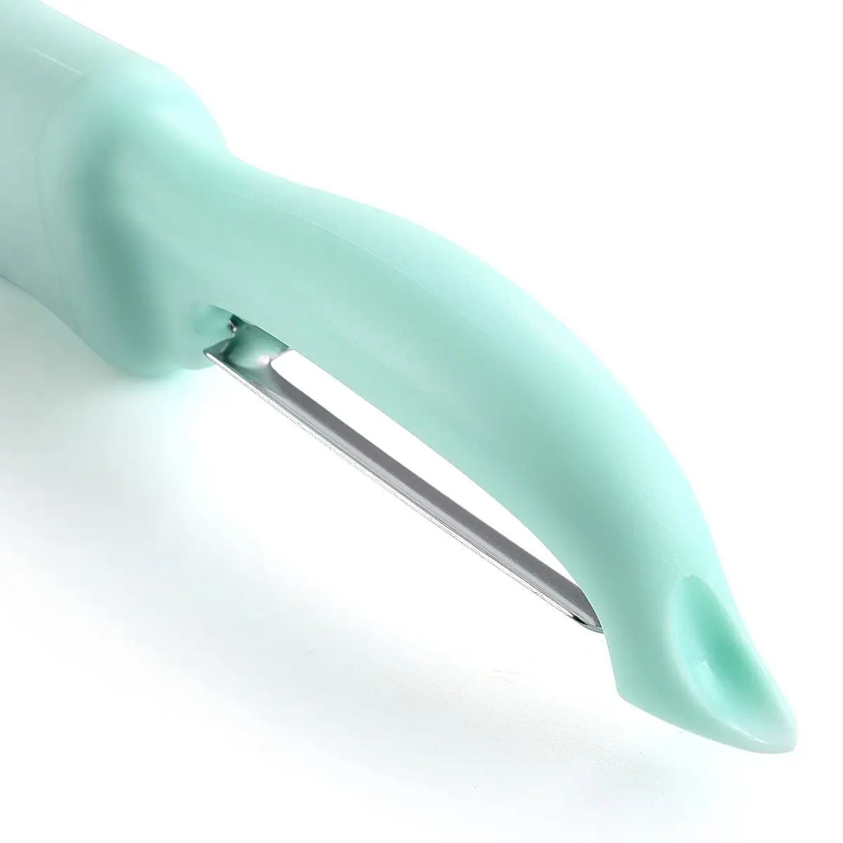 Spring Chef Swivel Vegetable Peeler Mint | Ergonomic Soft Grip Handle, Stainless Steel Blades - view 9