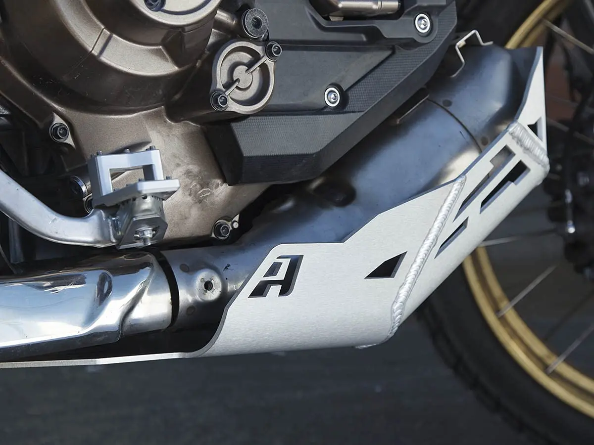 AltRider Skid Plate Compatible with Honda CRF1100L Africa Twin/Adventure Sports - Full Aluminum Protection - Smooth Bottom for Ground Clearance - Easy Oil Access - Silver - view 5