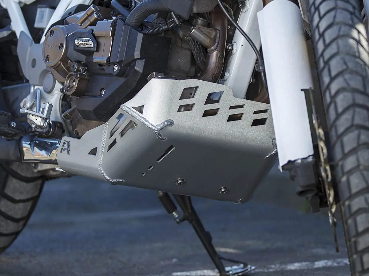 AltRider Skid Plate Compatible with Honda CRF1100L Africa Twin/Adventure Sports - Full Aluminum Protection - Smooth Bottom for Ground Clearance - Easy Oil Access - Silver - view 6