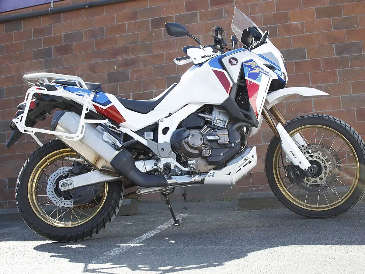 AltRider Skid Plate Compatible with Honda CRF1100L Africa Twin/Adventure Sports - Full Aluminum Protection - Smooth Bottom for Ground Clearance - Easy Oil Access - Silver - view 7